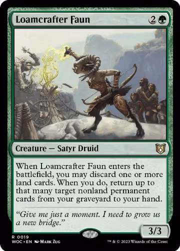 Loamcrafter Faun (19), Commander: Wilds of Eldraine — Magic card price