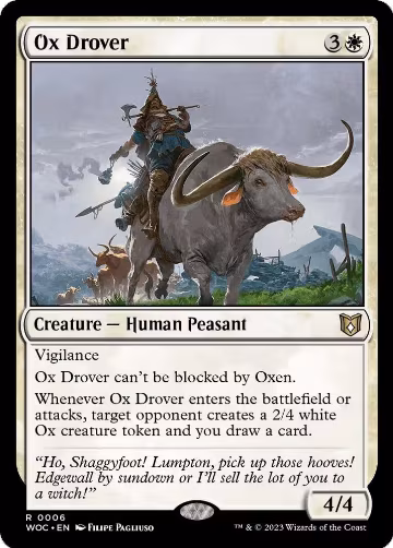 Ox Drover (6), Commander: Wilds of Eldraine — Magic card price