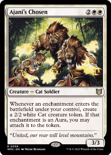 Ajani's Chosen (59), Commander: Wilds of Eldraine — Magic card price