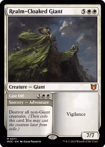 Realm-Cloaked Giant (71), Commander: Wilds of Eldraine — Magic card price