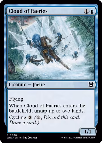Cloud of Faeries (86), Commander: Wilds of Eldraine — Magic card price