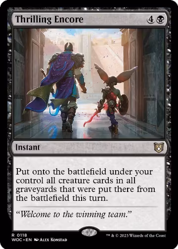 Thrilling Encore (118), Commander: Wilds of Eldraine — Magic card price