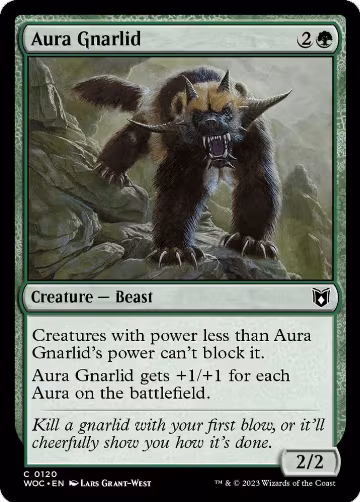 Aura Gnarlid (120), Commander: Wilds of Eldraine — Magic card price