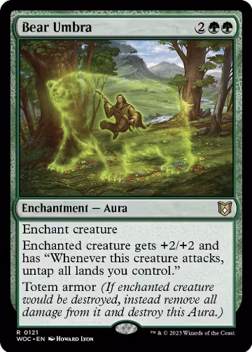 Bear Umbra (121), Commander: Wilds of Eldraine — Magic card price