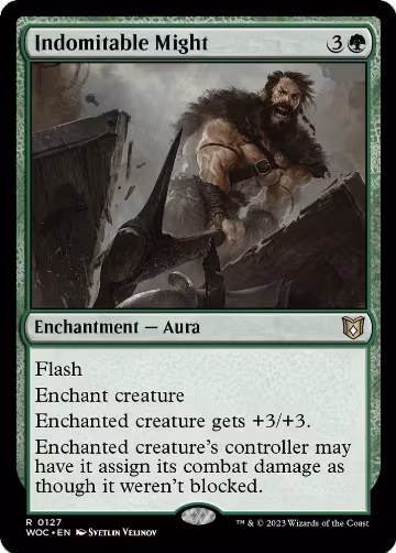 Indomitable Might (127), Commander: Wilds of Eldraine — Magic card price