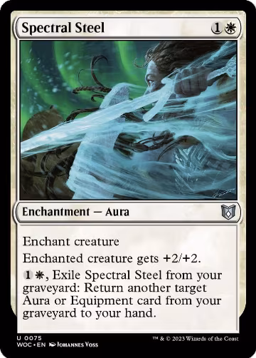 Spectral Steel (75), Commander: Wilds of Eldraine — Magic card price