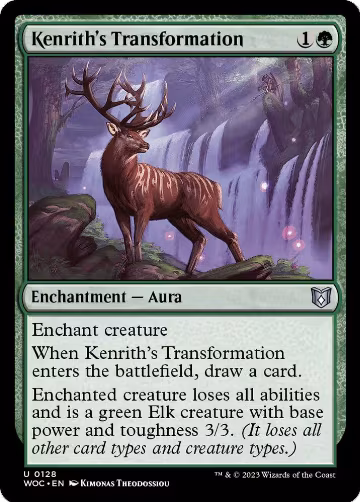 Kenrith's Transformation (128), Commander: Wilds of Eldraine — Magic card price