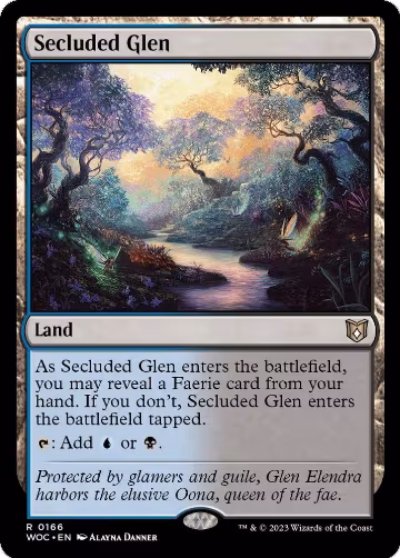Secluded Glen (166), Commander: Wilds of Eldraine — Magic card price