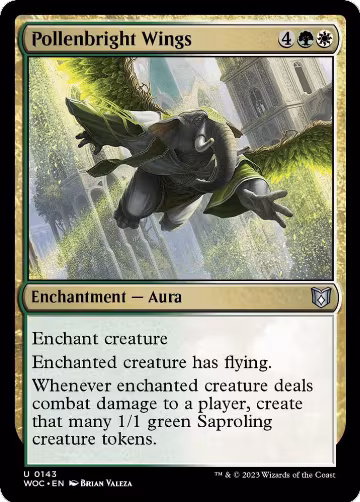 Pollenbright Wings (143), Commander: Wilds of Eldraine — Magic card price