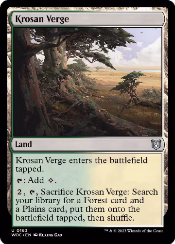 Krosan Verge (163), Commander: Wilds of Eldraine — Magic card price