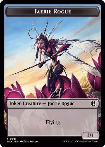 Faerie Rogue (0011) // Faerie Double-Sided Token (11 // 10), Commander: Wilds of Eldraine — Magic card price