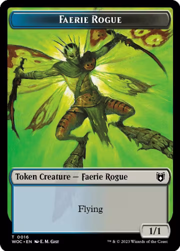 Faerie Rogue (0016) // Faerie Double-Sided Token (16 // 10), Commander: Wilds of Eldraine — Magic card price