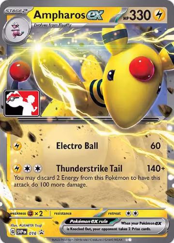 Ampharos ex - 016 (016), Prize Pack Series Cards — Pokémon card price