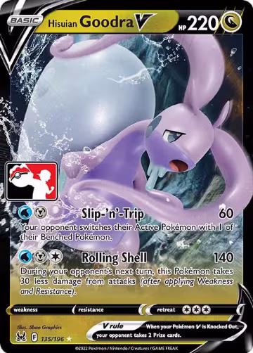 Hisuian Goodra V - 135/196 (135/196), Prize Pack Series Cards — Pokémon card price