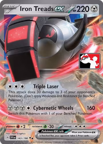 Iron Treads ex - 143/198 (143/198), Prize Pack Series Cards — Pokémon card price