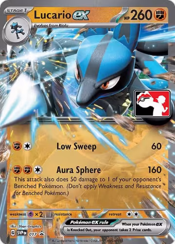 Lucario ex - 017 (017), Prize Pack Series Cards — Pokémon card price