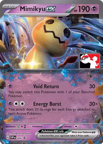 Mimikyu ex - 004 (004), Prize Pack Series Cards — Pokémon card price