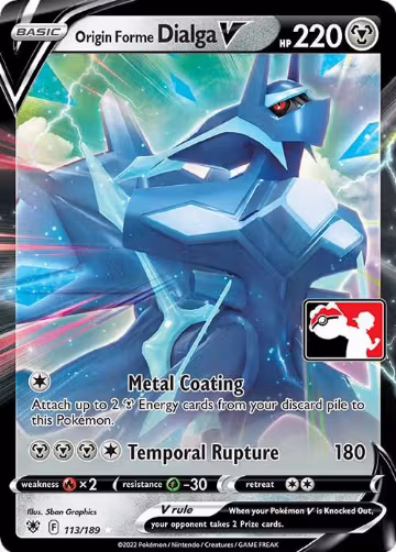 Origin Forme Dialga V - 113/189 (113/189), Prize Pack Series Cards — Pokémon card price