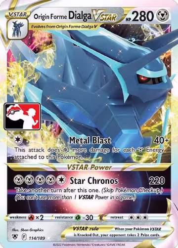 Origin Forme Dialga VSTAR - 114/189 (114/189), Prize Pack Series Cards — Pokémon card price