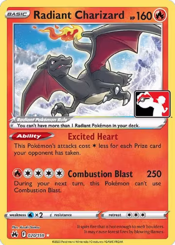 Radiant Charizard - 020/159 (020/159) — card price