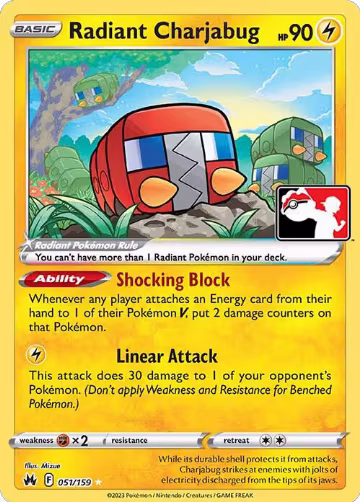Radiant Charjabug - 051/159 (051/159), Prize Pack Series Cards — Pokémon card price