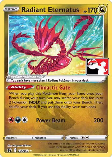 Radiant Eternatus - 105/159 (105/159), Prize Pack Series Cards — Pokémon card price