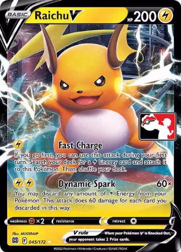 Raichu V - 045/172 (045/172), Prize Pack Series Cards — Pokémon card price