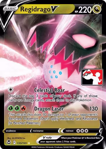 Regidrago V - 135/195 (135/195), Prize Pack Series Cards — Pokémon card price