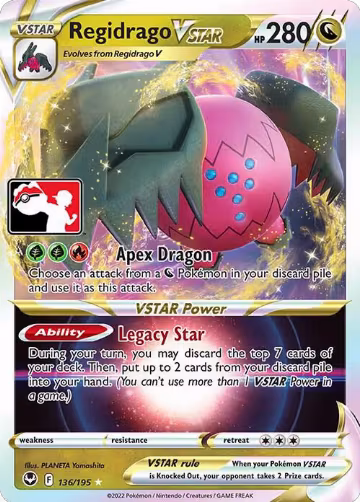 Regidrago VSTAR - 136/195 (136/195), Prize Pack Series Cards — Pokémon card price
