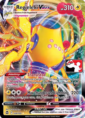 Regieleki VMAX - 058/195 (058/195), Prize Pack Series Cards — Pokémon card price