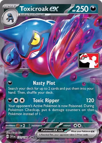 Toxicroak ex - 131/198 (131/198), Prize Pack Series Cards — Pokémon card price