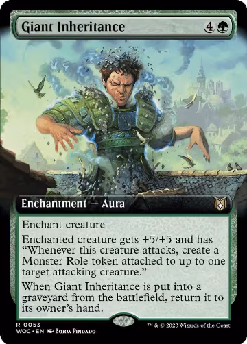 Giant Inheritance (Extended Art) (53), Commander: Wilds of Eldraine — Magic card price