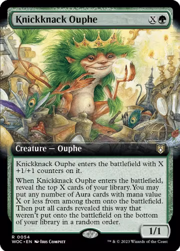 Knickknack Ouphe (Extended Art) (54), Commander: Wilds of Eldraine — Magic card price