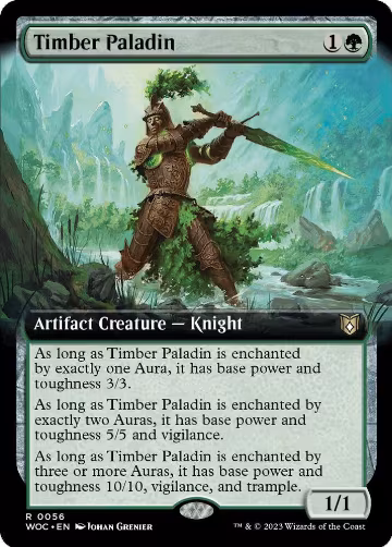 Timber Paladin (Extended Art) (56), Commander: Wilds of Eldraine — Magic card price