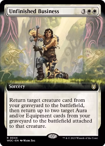 Unfinished Business (Extended Art) (44), Commander: Wilds of Eldraine — Magic card price