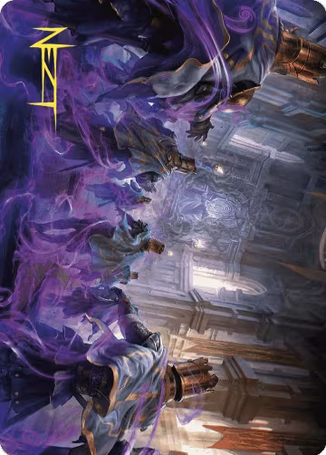 Eerie Interference Art Card (Gold-Stamped Signature) (4), Art Series: Wilds of Eldraine — Magic card price