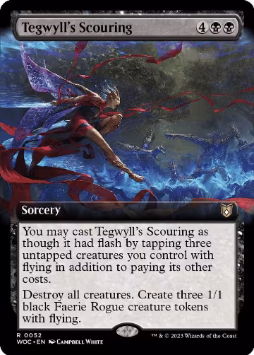 Tegwyll's Scouring (Extended Art) (52), Commander: Wilds of Eldraine — Magic card price