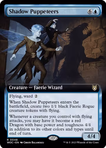 Shadow Puppeteers (Extended Art) (48), Commander: Wilds of Eldraine — Magic card price