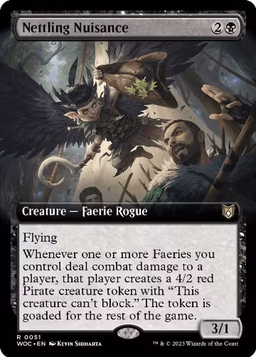 Nettling Nuisance (Extended Art) (51), Commander: Wilds of Eldraine — Magic card price