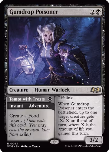 Gumdrop Poisoner (93), Wilds of Eldraine — Magic card price