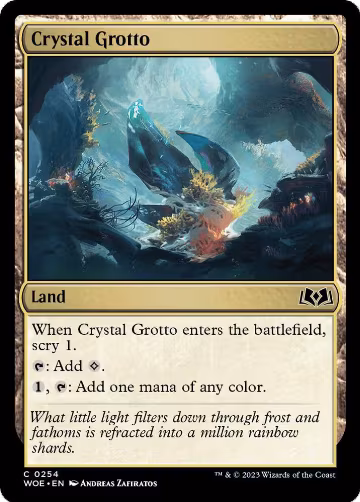 Crystal Grotto (254), Wilds of Eldraine — Magic card price