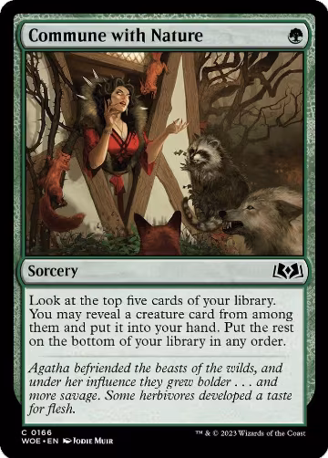 Commune with Nature (166), Wilds of Eldraine — Magic card price