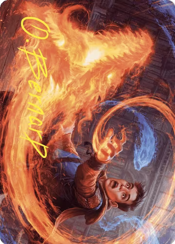 Frantic Firebolt Art Card (Gold-Stamped Signature) (16), Art Series: Wilds of Eldraine — Magic card price
