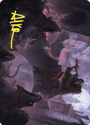 Gnawing Crescendo Art Card (Gold-Stamped Signature) (17), Art Series: Wilds of Eldraine — Magic card price
