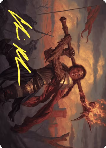 Imodane, the Pyrohammer Art Card (Gold-Stamped Signature) (18), Art Series: Wilds of Eldraine — Magic card price