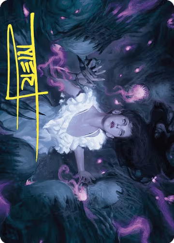 Neva, Stalked by Nightmares Art Card (Gold-Stamped Signature) (30), Art Series: Wilds of Eldraine — Magic card price