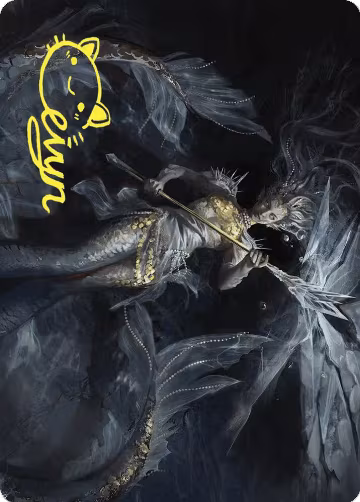 Sharae of Numbing Depths Art Card (Gold-Stamped Signature) (32), Art Series: Wilds of Eldraine — Magic card price