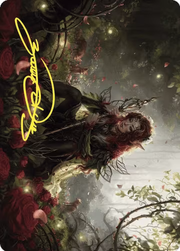 Yenna, Redtooth Regent Art Card (Gold-Stamped Signature) (35), Art Series: Wilds of Eldraine — Magic card price
