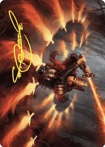 Heartflame Duelist Art Card (Gold-Stamped Signature) (38), Art Series: Wilds of Eldraine — Magic card price