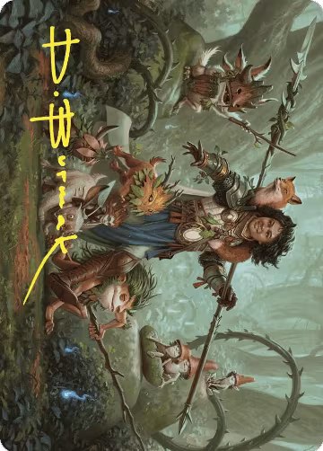 Ellivere of the Wild Court Art Card (Gold-Stamped Signature) (49), Art Series: Wilds of Eldraine — Magic card price